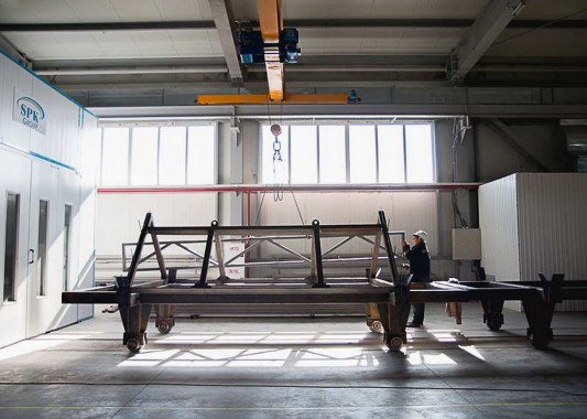Окрасочно-сушильная камера для окраски металлоконструкций и ферм SPK 15.4.6. Италия Окрасочно-сушильная камера для окраски металлоконструкций и ферм SPK 15.4.6. Италия