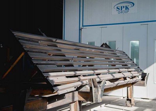 Окрасочно-сушильная камера для окраски металлоконструкций и ферм SPK 15.4.6. Италия Окрасочно-сушильная камера для окраски металлоконструкций и ферм SPK 15.4.6. Италия