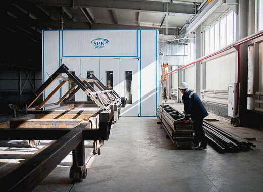 Окрасочно-сушильная камера для окраски металлоконструкций и ферм SPK 15.4.6. Италия Окрасочно-сушильная камера для окраски металлоконструкций и ферм SPK 15.4.6. Италия