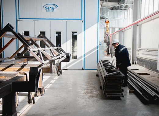 Окрасочно-сушильная камера для окраски металлоконструкций и ферм SPK 15.4.6. Италия Окрасочно-сушильная камера для окраски металлоконструкций и ферм SPK 15.4.6. Италия