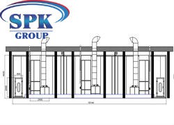 Уличная окрасочно-сушильная камера для кранов SPK GROUP