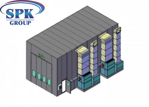 Окрасочно-сушильная камера для кранового оборудования SPK 12x5x5 Окрасочно-сушильная камера для кранового оборудования SPK GROUP