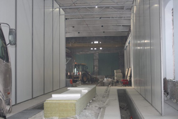 Покрасочно-сушильная камера для локомотивов для Музея РЖД г. Екатеринбург Окрасочно-сушильная камера для локомотивов SPK GROUP