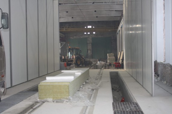 Покрасочно-сушильная камера для локомотивов для Музея РЖД г. Екатеринбург Окрасочно-сушильная камера для локомотивов SPK GROUP