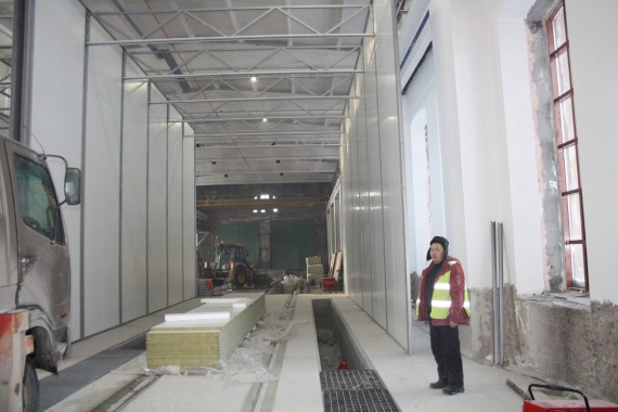 Покрасочно-сушильная камера для локомотивов для Музея РЖД г. Екатеринбург Окрасочно-сушильная камера для локомотивов СПК ГРУПП