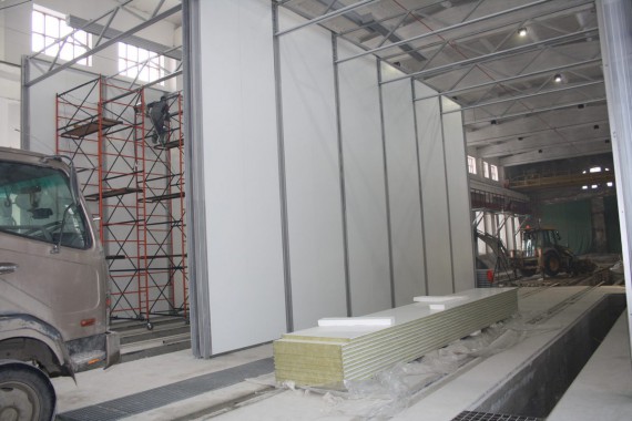 Покрасочно-сушильная камера для локомотивов для Музея РЖД г. Екатеринбург Окрасочно-сушильная камера для локомотивов СПК ГРУПП