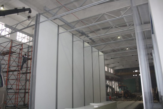 Покрасочно-сушильная камера для локомотивов для Музея РЖД г. Екатеринбург Окрасочно-сушильная камера для локомотивов СПК ГРУПП