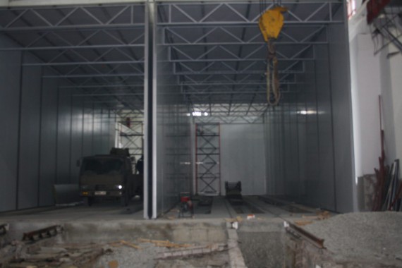 Покрасочно-сушильная камера для локомотивов для Музея РЖД г. Екатеринбург Окрасочно-сушильная камера для локомотивов СПК ГРУПП