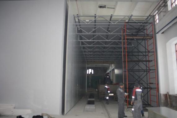 Покрасочно-сушильная камера для локомотивов для Музея РЖД г. Екатеринбург Окрасочно-сушильная камера для локомотивов SPK GROUP