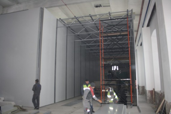 Покрасочно-сушильная камера для локомотивов для Музея РЖД г. Екатеринбург Окрасочно-сушильная камера для локомотивов SPK GROUP