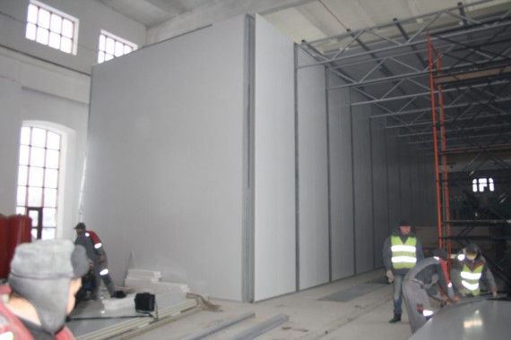 Покрасочно-сушильная камера для локомотивов для Музея РЖД г. Екатеринбург Окрасочно-сушильная камера для локомотивов СПК ГРУПП