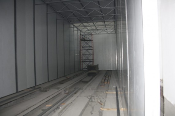 Покрасочно-сушильная камера для локомотивов для Музея РЖД г. Екатеринбург Окрасочно-сушильная камера для локомотивов СПК ГРУПП