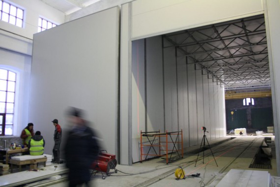 Покрасочно-сушильная камера для локомотивов для Музея РЖД г. Екатеринбург Окрасочно-сушильная камера для локомотивов СПК ГРУПП