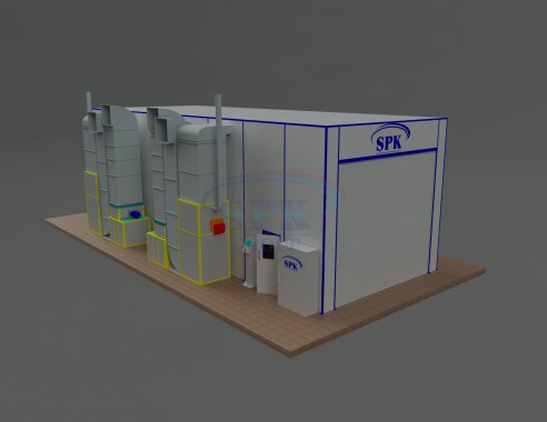 Двухсекционная окрасочно-сушильная камера для автоцистерн и прицепов SPK-16.6.5 Двухсекционная окрасочно-сушильная камера для автоцистерн и прицепов SPK GROUP