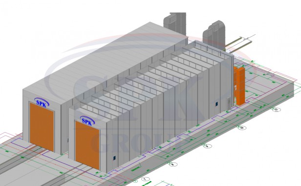 Реконструкция покрасочной и дробеструйной камеры для ж/д SPK Реконструкция покрасочной и дробеструйной камеры для ж/д SPK GROUP