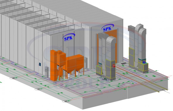 Реконструкция покрасочной и дробеструйной камеры для ж/д SPK Реконструкция покрасочной и дробеструйной камеры для ж/д SPK GROUP