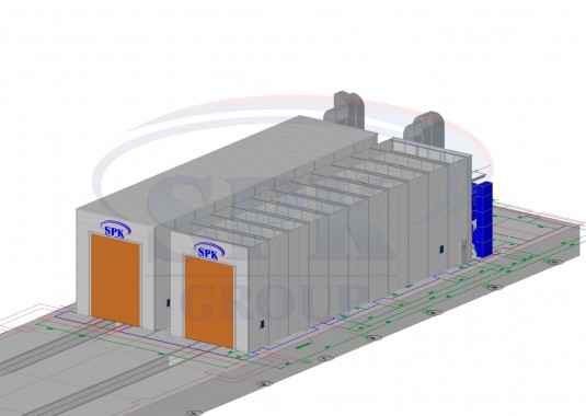 Реконструкция покрасочной и дробеструйной камеры для ж/д SPK Реконструкция покрасочной и дробеструйной камеры для ж/д SPK GROUP