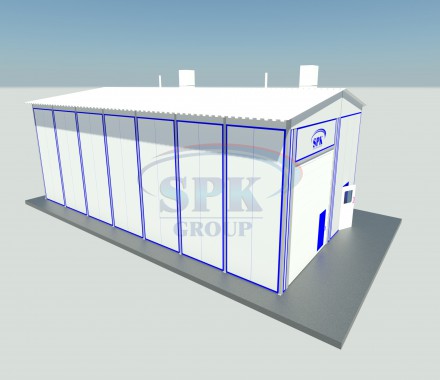 Уличная покрасочная камера для грузовых автомобилей и прицепов SPK Уличная покрасочная камера для грузовых автомобилей и прицепов SPK GROUP