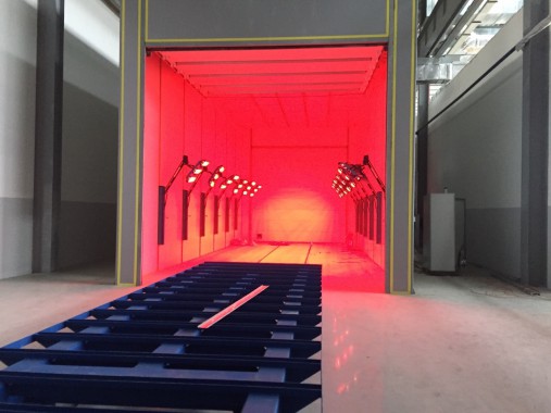 Комплекс подготовки и покраски поверхности для военной техники. Камера инфракрасной сушки SPK-15.6.6