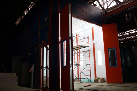 Окрасочно-сушильная камера для вилочных погрузчиков и металлоконструкций (Невьянский Машиностроительный Завод, г. Невьянск, Свердловская область) Окрасочно-сушильная камера для вилочных погрузчиков и металлоконструкций (Невьянский Машиностроительный Завод, г. Невьянск, Свердловская область)