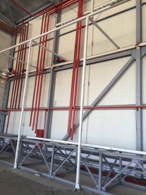 Покрасочно-сушильная камера для самолетов Airbus в Авиационно-техническом центре Покрасочно-сушильная камера SPK GROUP для самолетов Airbus в Авиационно-техническом центре