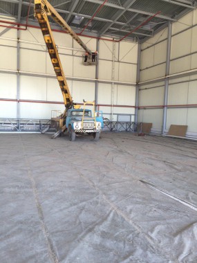 Покрасочно-сушильная камера для самолетов Airbus в Авиационно-техническом центре Покрасочно-сушильная камера SPK GROUP для самолетов Airbus в Авиационно-техническом центре