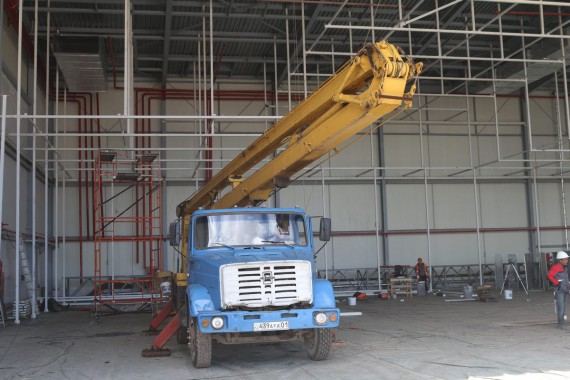 Покрасочно-сушильная камера для самолетов Airbus в Авиационно-техническом центре Покрасочно-сушильная камера SPK GROUP для самолетов Airbus в Авиационно-техническом центре