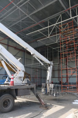 Покрасочно-сушильная камера для самолетов Airbus в Авиационно-техническом центре Покрасочно-сушильная камера SPK GROUP для самолетов Airbus в Авиационно-техническом центре