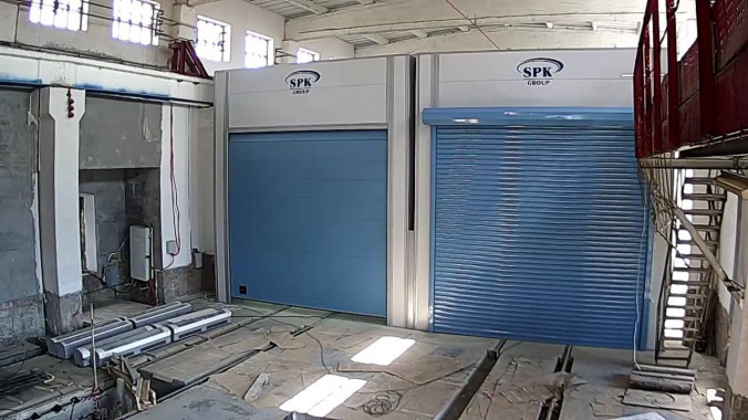 Покрасочно-сушильная камера для локомотивов для Музея РЖД г. Екатеринбург Окрасочно-сушильная камера для локомотивов SPK GROUP