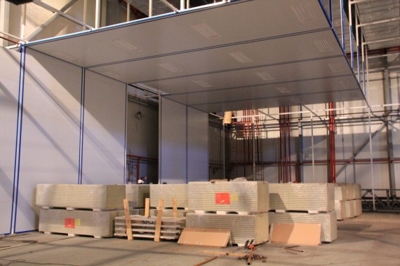 Покрасочно-сушильная камера для самолетов Airbus в Авиационно-техническом центре Покрасочно-сушильная камера SPK GROUP для самолетов Airbus в Авиационно-техническом центре