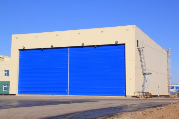 Покрасочно-сушильная камера для самолетов Airbus в Авиационно-техническом центре Покрасочно-сушильная камера SPK GROUP для самолетов Airbus в Авиационно-техническом центре