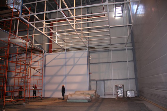 Покрасочно-сушильная камера для самолетов Airbus в Авиационно-техническом центре Покрасочно-сушильная камера SPK GROUP для самолетов Airbus в Авиационно-техническом центре