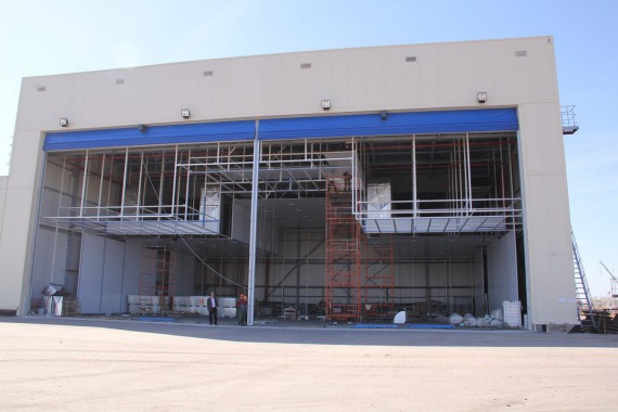 Покрасочно-сушильная камера для самолетов Airbus в Авиационно-техническом центре Покрасочно-сушильная камера SPK GROUP для самолетов Airbus в Авиационно-техническом центре