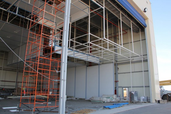 Покрасочно-сушильная камера для самолетов Airbus в Авиационно-техническом центре Покрасочно-сушильная камера SPK GROUP для самолетов Airbus в Авиационно-техническом центре