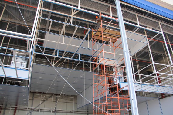 Покрасочно-сушильная камера для самолетов Airbus в Авиационно-техническом центре Покрасочно-сушильная камера SPK GROUP для самолетов Airbus в Авиационно-техническом центре