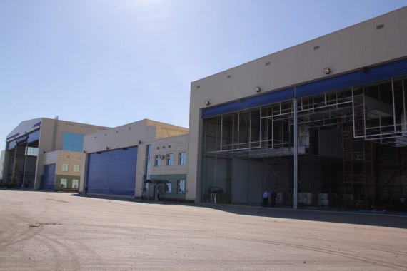 Покрасочно-сушильная камера для самолетов Airbus в Авиационно-техническом центре Покрасочно-сушильная камера SPK GROUP для самолетов Airbus в Авиационно-техническом центре