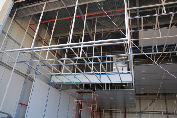 Покрасочно-сушильная камера для самолетов Airbus в Авиационно-техническом центре Покрасочно-сушильная камера SPK GROUP для самолетов Airbus в Авиационно-техническом центре