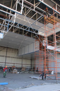 Покрасочно-сушильная камера для самолетов Airbus в Авиационно-техническом центре Покрасочно-сушильная камера SPK GROUP для самолетов Airbus в Авиационно-техническом центре