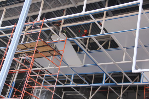 Покрасочно-сушильная камера для самолетов Airbus в Авиационно-техническом центре Покрасочно-сушильная камера SPK GROUP для самолетов Airbus в Авиационно-техническом центре