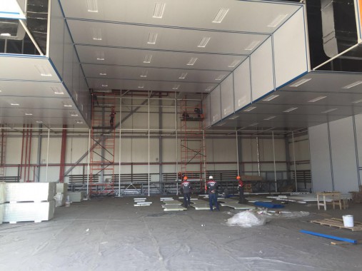 Покрасочно-сушильная камера для самолетов Airbus в Авиационно-техническом центре Покрасочно-сушильная камера SPK GROUP для самолетов Airbus в Авиационно-техническом центре