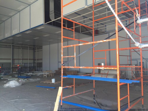 Покрасочно-сушильная камера для самолетов Airbus в Авиационно-техническом центре Покрасочно-сушильная камера SPK GROUP для самолетов Airbus в Авиационно-техническом центре