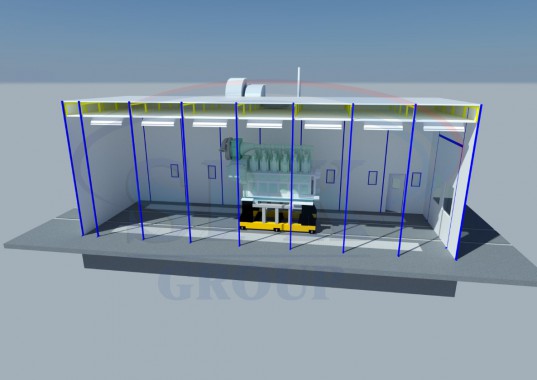 Моечная камера для дизельных двигателей SPK-9.5.5 Моечная камера SPK GROUP для дизельных двигателей