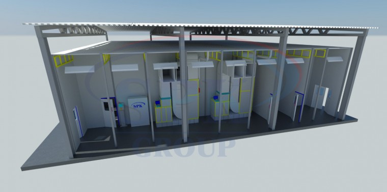 Комплекс для подготовки и покраски нефтяных труб SPK-18.22.7 Комплекс для подготовки и покраски нефтяных труб SPK GROUP
