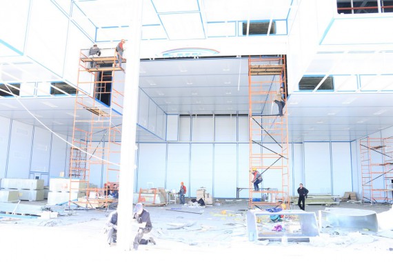 Покрасочно-сушильная камера для самолетов Airbus в Авиационно-техническом центре Покрасочно-сушильная камера SPK GROUP для самолетов Airbus в Авиационно-техническом центре