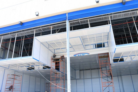 Покрасочно-сушильная камера для самолетов Airbus в Авиационно-техническом центре Покрасочно-сушильная камера SPK GROUP для самолетов Airbus в Авиационно-техническом центре