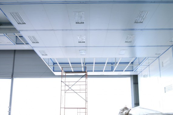 Покрасочно-сушильная камера для самолетов Airbus в Авиационно-техническом центре Покрасочно-сушильная камера SPK GROUP для самолетов Airbus в Авиационно-техническом центре