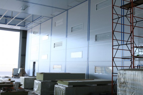 Покрасочно-сушильная камера для самолетов Airbus в Авиационно-техническом центре Покрасочно-сушильная камера SPK GROUP для самолетов Airbus в Авиационно-техническом центре