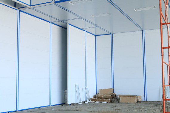 Покрасочно-сушильная камера для самолетов Airbus в Авиационно-техническом центре Покрасочно-сушильная камера SPK GROUP для самолетов Airbus в Авиационно-техническом центре