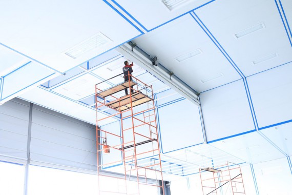 Покрасочно-сушильная камера для самолетов Airbus в Авиационно-техническом центре Покрасочно-сушильная камера SPK GROUP для самолетов Airbus в Авиационно-техническом центре