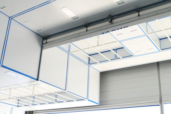 Покрасочно-сушильная камера для самолетов Airbus в Авиационно-техническом центре Покрасочно-сушильная камера SPK GROUP для самолетов Airbus в Авиационно-техническом центре